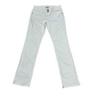 Cabi White Straight Leg Mid Rise Jeans - Size 10- #763